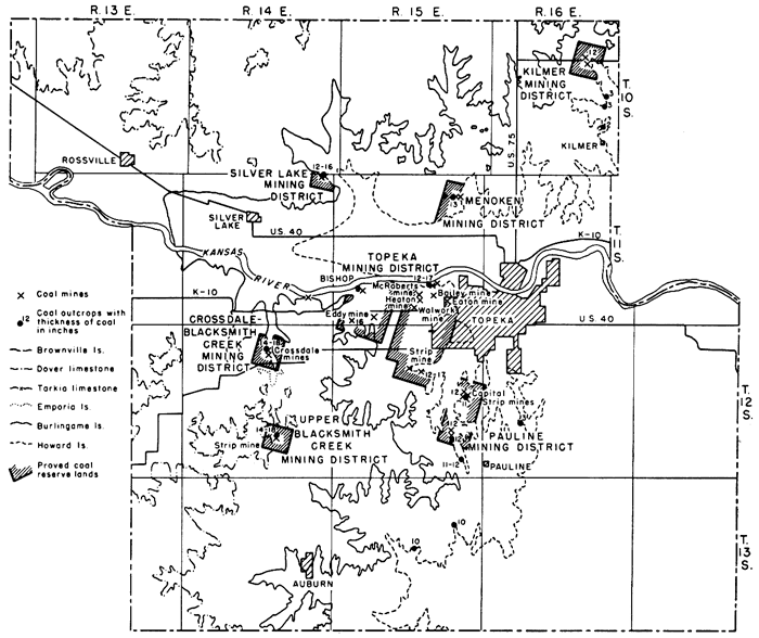 Coal mines of Shawnee County.