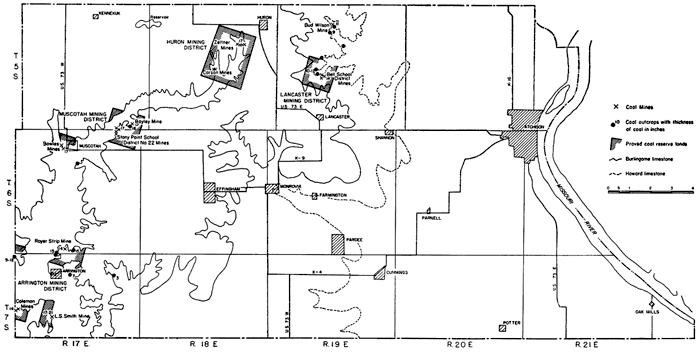 Coal mines and districts for Atchison County.