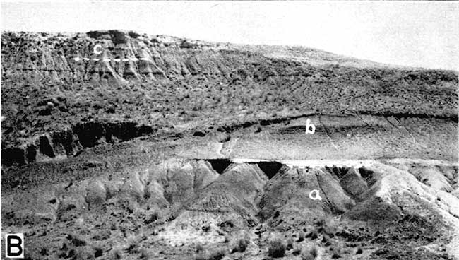 Black and white photo of set of hills showing all three units.