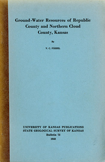 Cover of the book; blue paper, black text.
