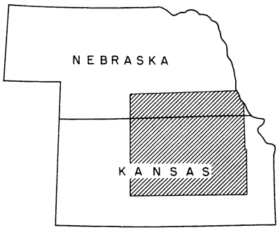 Report covers north-central and central Kansas and south-central Nebraska