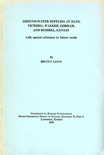 Cover of the book; blue paper, black text.