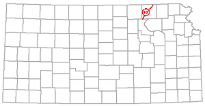 from Riley through Marshall, parallel to Nemaha