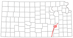 stretches northeast Greenwood to southeast Cowley