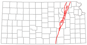 stretches from Nemaha County to Sumner County