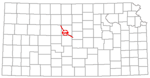 stretches across Russell County from Northwest to Southeast