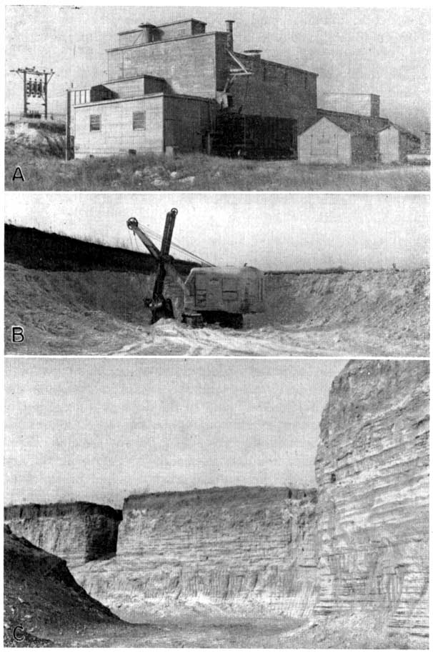 Three views of Cudahy Packing Company plant and pit.