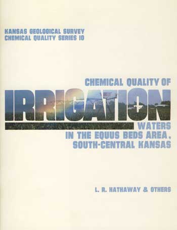 cover of report; white paper; words in blue with image of irrigation equipment and rainbow within outlines of words