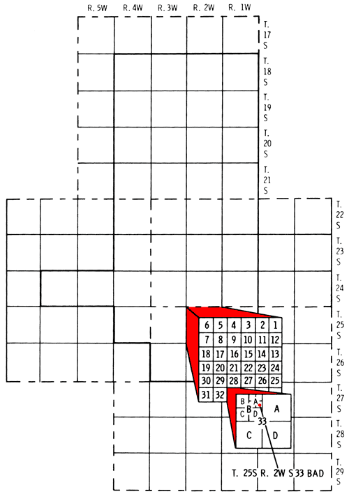 Well in sec. 33 BAD is in SE NE NW; (SE of the NE of the NW).