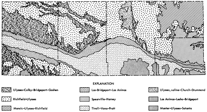 General soil associations of the study area.