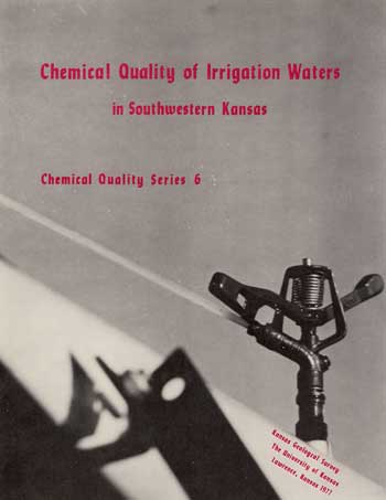 cover of guidebook; title in red text on black and white photo of sprinkler