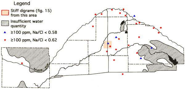 Samples shown where Na/Cl values are shown.