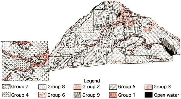Soil associations shown in study area.
