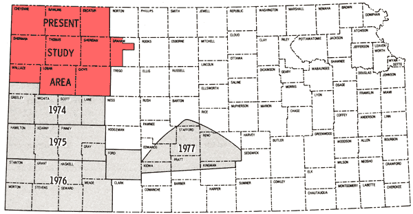 Counties studied are in the far NW corner.