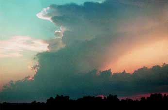 photo of thunderhead, used on cover of book; by Jennifer Sims