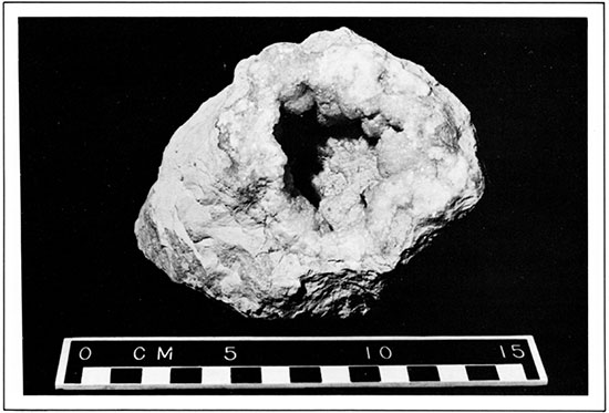 Geode from Creswell Formation in Dickinson County.