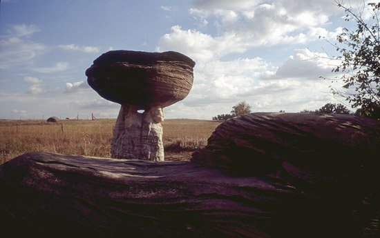 Mushroom Rock, Mushroom Rocks State Park, Ellsworth County.