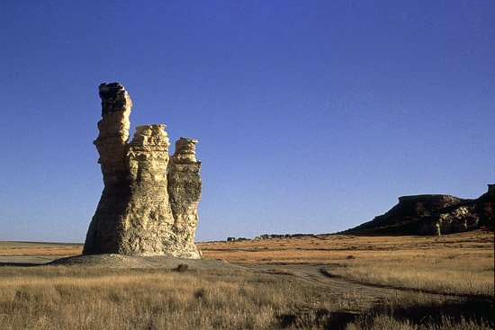 Castle Rock, eastern Gove County.