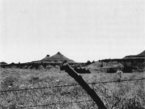 Butte and mesa topography.