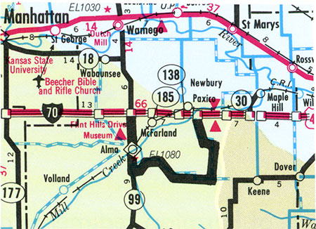 Location map. Skyline Drive.