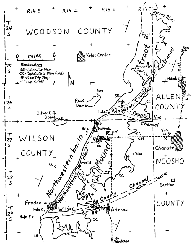 Stanton Limestone in Woodson and Wilson counties.