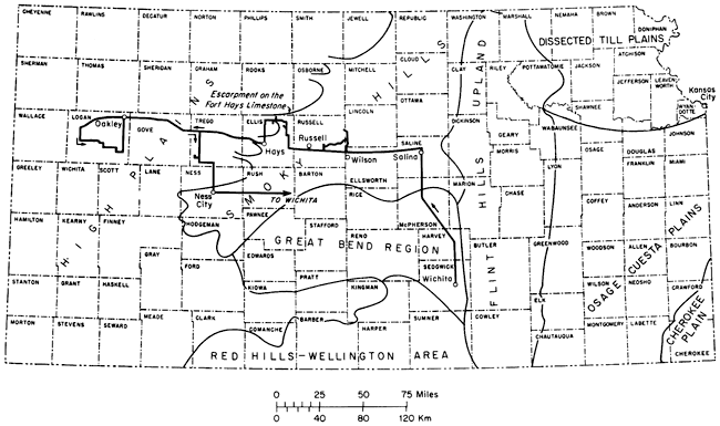 Field trips travel from Great Bend region near Wichita to Smoky hills and the High Plains.