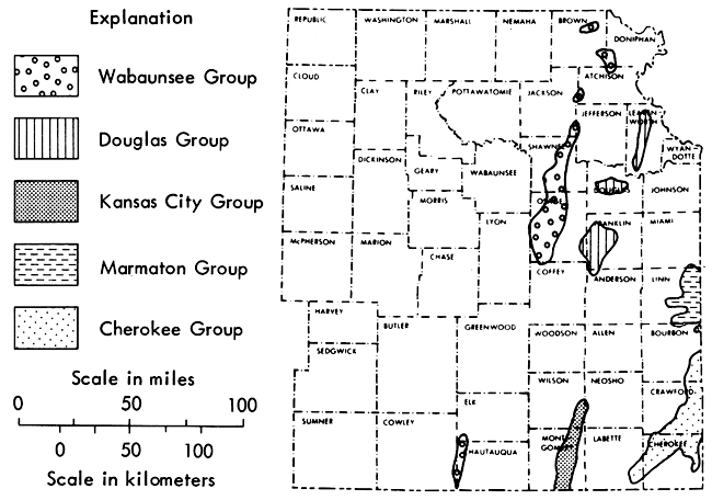 Strippable coal reserves mapped in eastern Kansas.