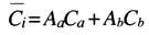 Ci = Sum of (percent of soil each soild series times the hydrologic component for each series).