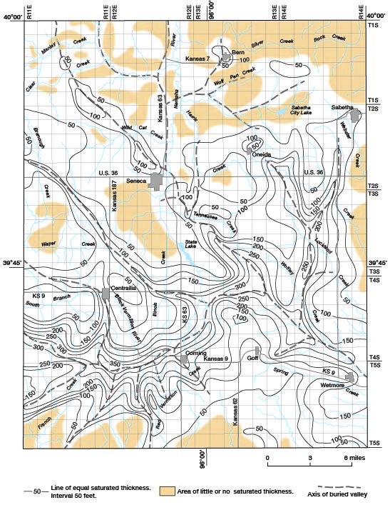 Saturated thickness, Nemaha Co.