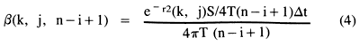 Drawdown response coefficients for constant pumping rates.