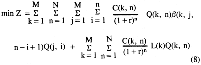 Equation 7 with a drawdown responce function instead of a drawdown variable.