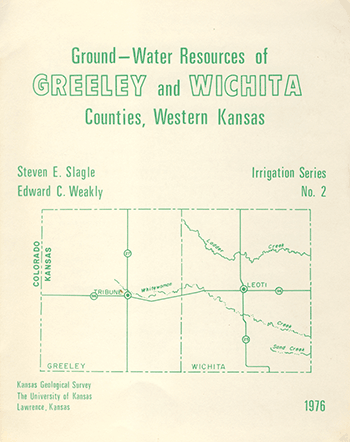 cover of report; cream paper with green text and green outline of study area