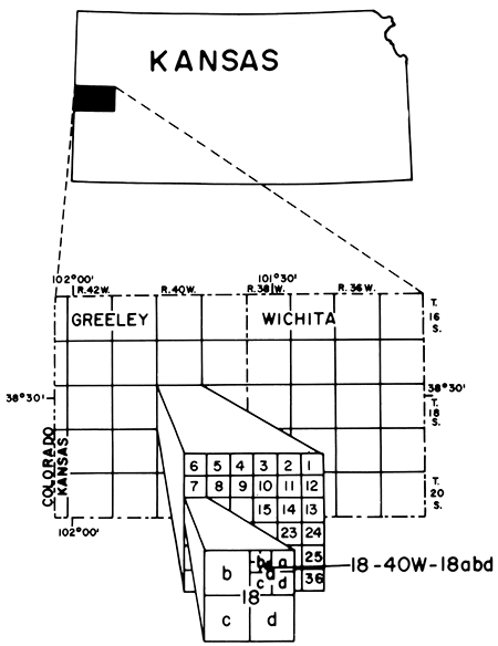 Study area in far western Kansas covers Greeley and Wichita counties.