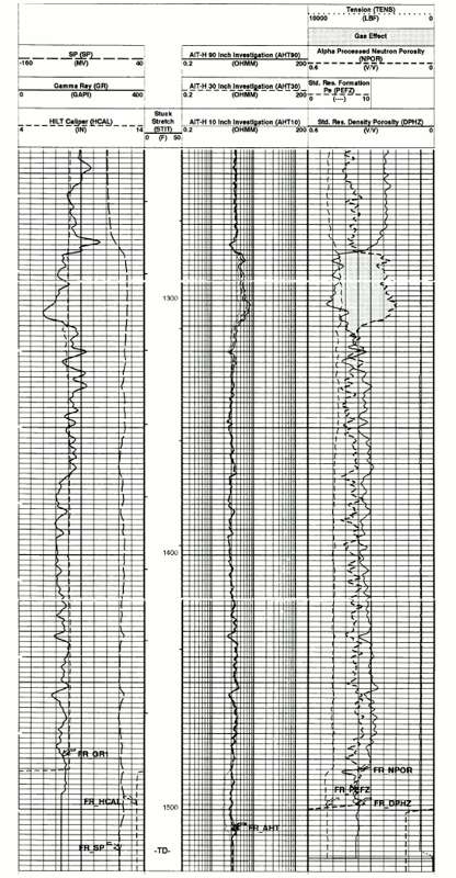 The main part of the log.
