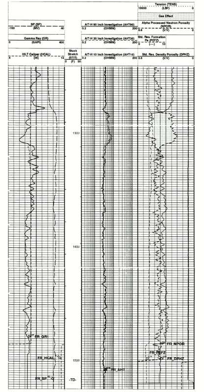 The main part of the log.