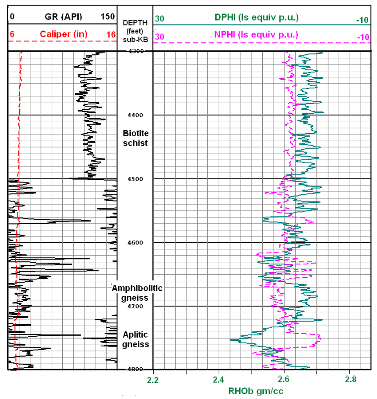 Logs of Biotite Schist and Gneiss.