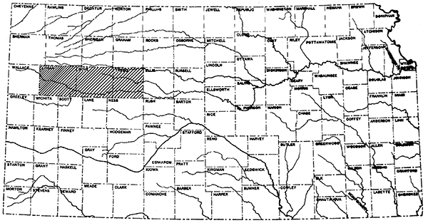 Study area in western Kansas.