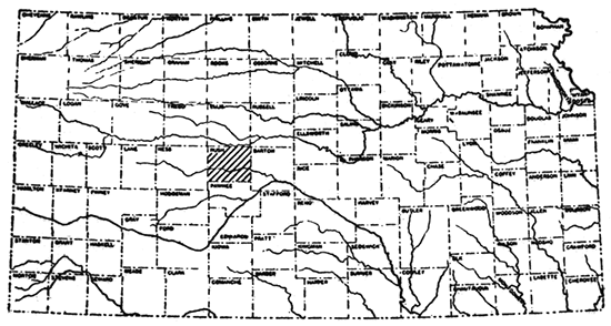 Study area in west-central Kansas.