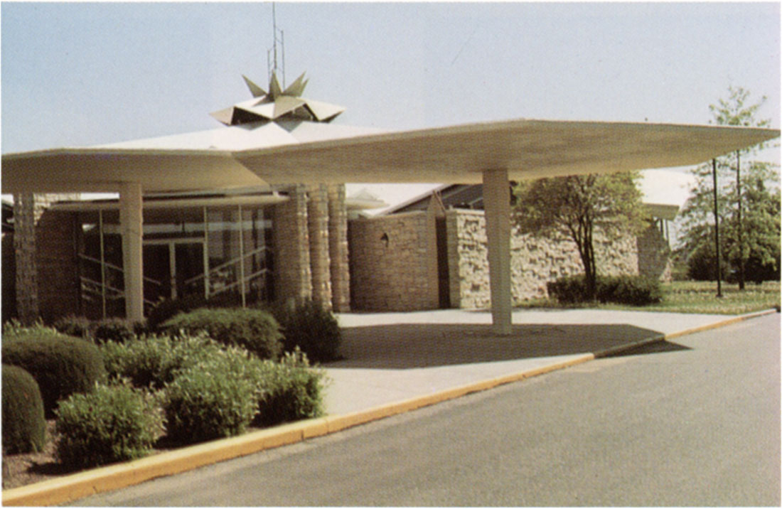 Color photo of the All Saints Catholic Church in Wichita.