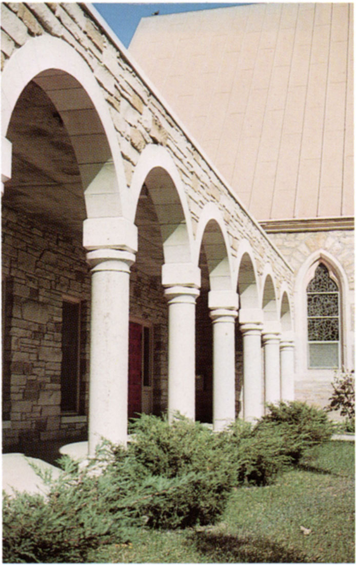 Color photo of  a portion of the Trinity Episcopal Church at Lawrence.