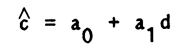 Calcite content = a0 + a1d.