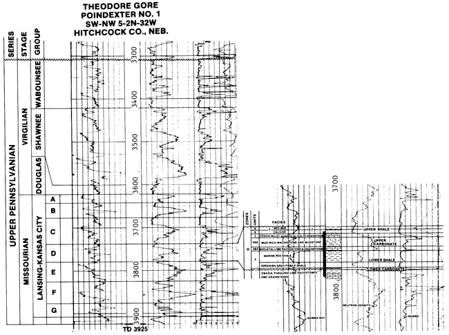 Well logs from Poindexter 1 well.