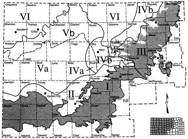 Water-supply suitability areas of the Dakota aquifer in Kansas.