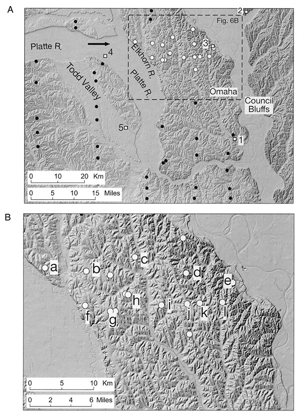 Shaded relief images of the Omaha area.