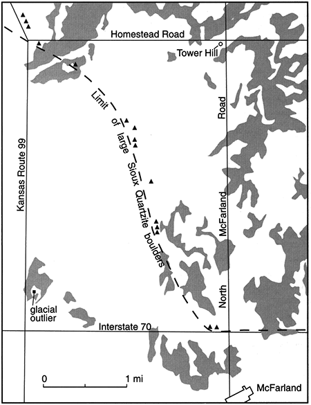 Distribution of the Pawnee Soil in the Tower Hill-McFarland area.