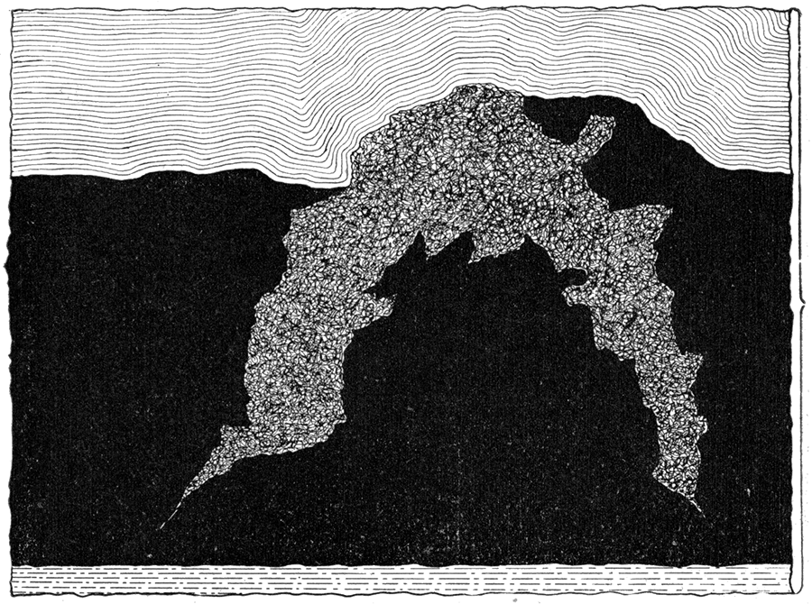 Horseback, showing Displacement of Coal and Shale, and Fracture of Coal.