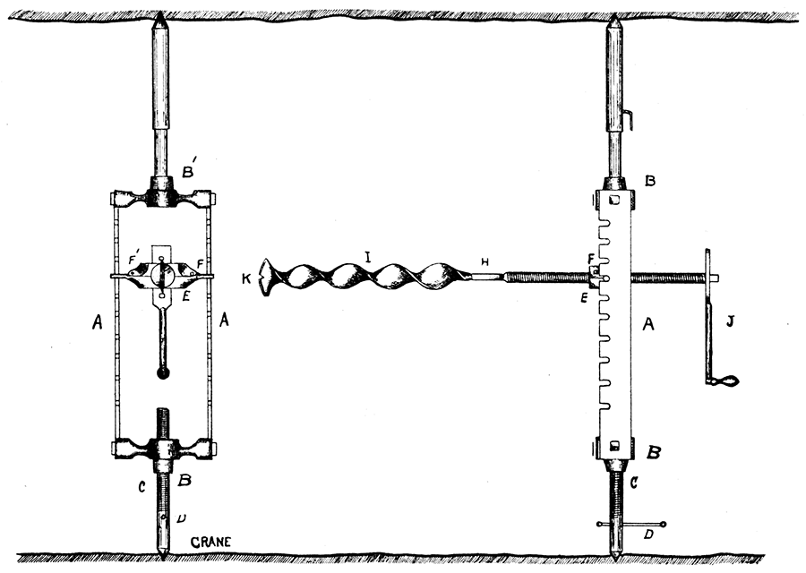 Miner's Drill, as Used Principally in the Crawford and Cherokee County Mines.