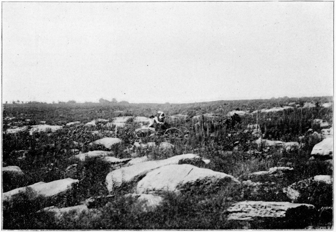 Black and white photo of surface exposure of Independence Limestone.