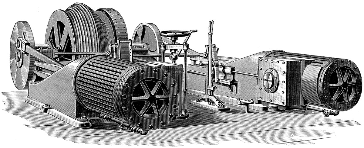 The Crawford and McCrimmon double hoisting engine.