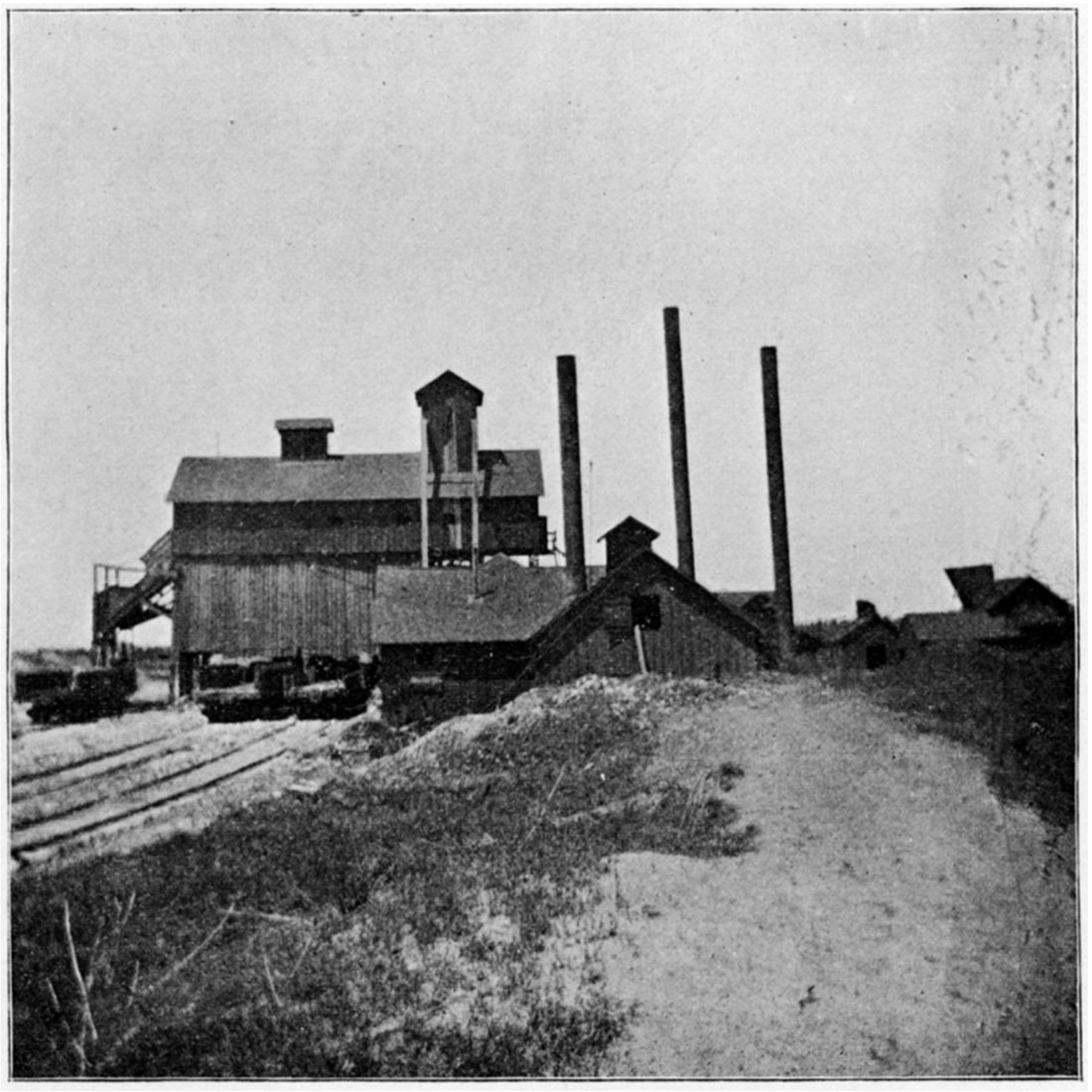 Black and white photo of mine of Central Coal and Coke Company, near Weir City.